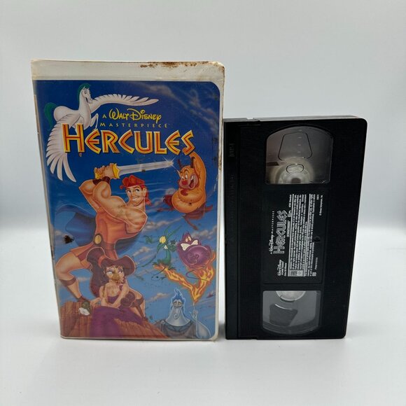 Hercules VHS Walt Disney Masterpiece Clamshell 1997 Animated Film Fair Condition - Picture 3 of 3